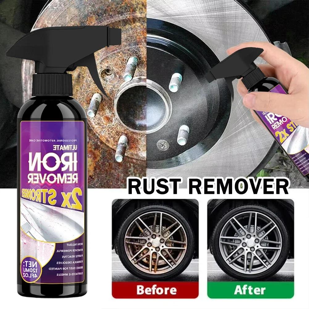 Car Rust Remover Powerful Car Rust Remover Spray for Metal Car Bike Household Tools 120ML