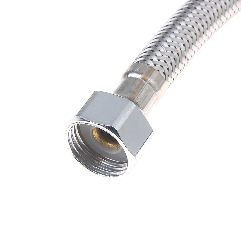 304 Stainless Steel Faucet Braided Water Pipe 1/2 Inch High Pressure Toilet Heater  And Cold Water Inlet Flexible Hose