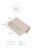 LASIEM Mini Wallet Wallet Bifold Bicolor Bills Will Not Fold Genuine Leather Folding Wallet Compact Small Wallet Coin Purse Pistachio Green x White