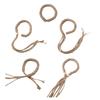 Twist Curtain Buckles Handmade Jutes Braided Curtain Tie Rope Tieback Holder Clip Holdback Curtain Access