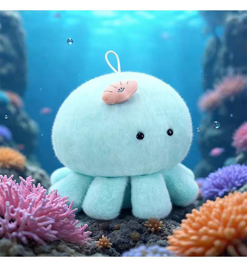 Dopamine Cloud Jellyfish Plush Doll: Cute Hugging Pillow and Children's Soothing Toy - Perfect Birthday Gift