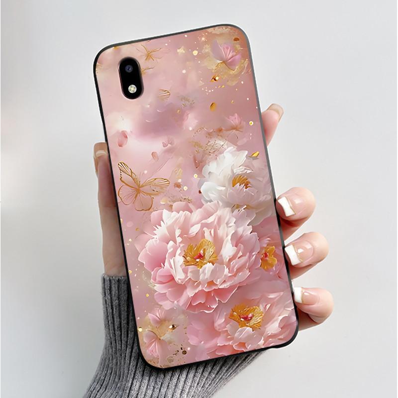 Hülle Für ZTE Blade A3 2020 Handyhülle Schutzhülle Weiches Silikon Schwarz Tpu Ästhetisch Luxus Mode Schmetterling Blumen Rückseite