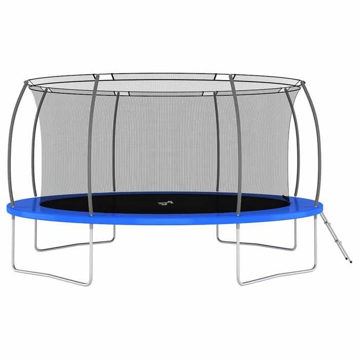 Trampoline rond 460x80 cm 150 kg - VIDAXL - Mixte - Bleu - Adulte