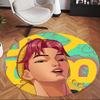 Abby (5) Tappeto Rotondo per Ufficio Tappeto Decorativo per Pavimento per Ufficio Camera da Letto Soggiorno e Spazio Domestico
