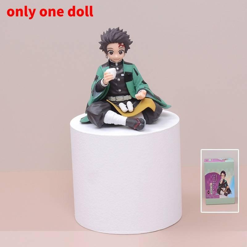 Demon Slayer Kimetsu No Yaiba PVC Figuren Set Mit Sitzenden Posen Modellen Zum Sammeln Und Ausstellen