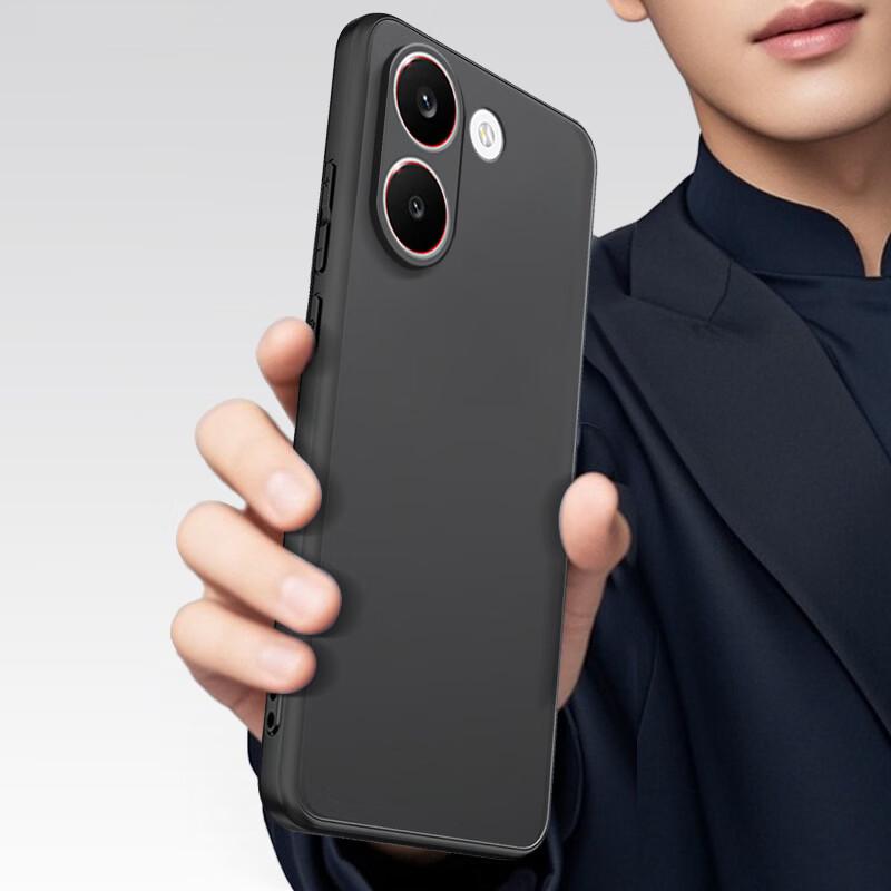 Coollefun Skin Feel | Anti-FingerprintRedmi Turbo5 Phone Case Xiaomi Redmi Turbo5 Protective Cover Shockproof Matte Full Coverage Soft Black