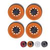 4PCS RC Beadlock Wheel Rim Set 1.9 Inch Aluminum Alloy 1/10 RC Car Wheel Hub for Axial SCX10 I II II