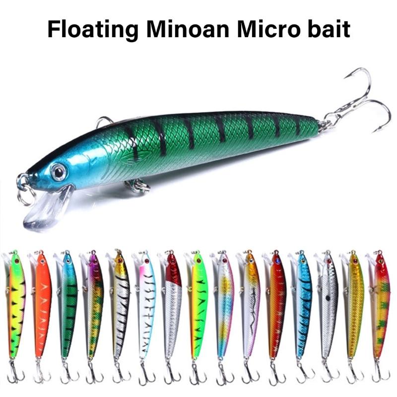 5/10pcs Minnow Fishing Lure Plastic Artificial Baits Topwaters Artificial Wobbler Crankbait Hard Baits Fishing Accessory