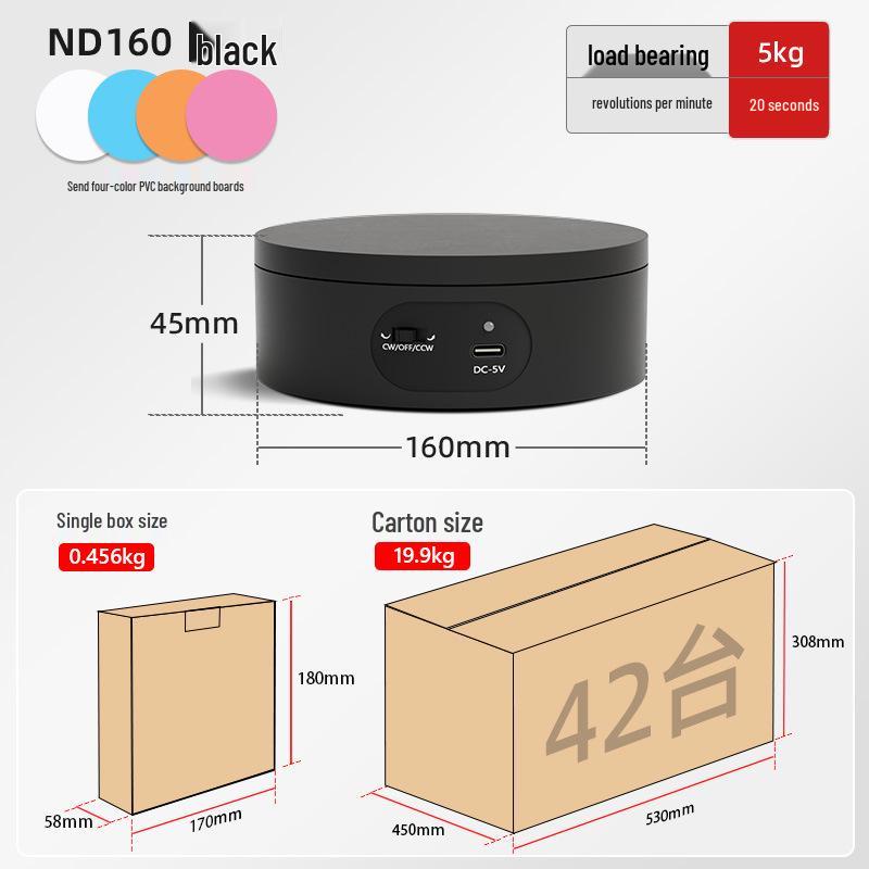 Turntable King Rotating Display Stand for Photography & Live Streaming