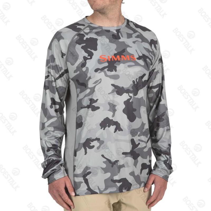 Mens Quick-Dry UV Protection Fishing T-Shirt Long Sleeve Crew Neck Summer Outdoor Angling Sports Cycling Apparel