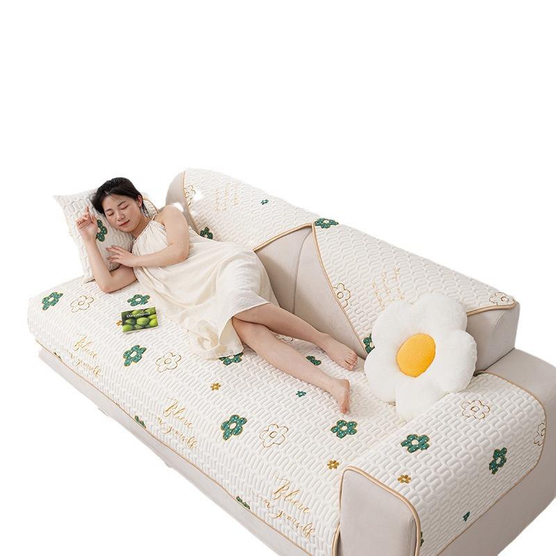 Summer Ice Silk Latex Sofa Cushion  Popular New Summer Non-Slip Mat Cartoon Sofa Cover Cover Cloth