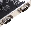 PCIE 2 Port Serial Expansion Card PCI for Express PCI-E To DB9 X2 RS232 COM Adap