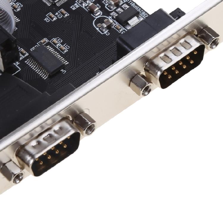 PCIE 2 Port Serial Expansion Card PCI for Express PCI-E To DB9 X2 RS232 COM Adap