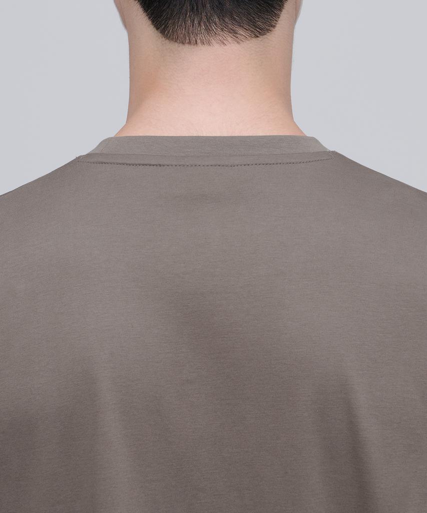 MUSINSA STANDARD Silket Relaxed Fit Crew Neck T-Shirt [Dusty Beige]