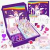 DIY Journal Kit Unicorn Purple Scrapbook Stickers Stationery for Girls Creative Birthday Gift Craft Set