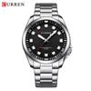 CURREN 8451 Men's Waterproof Business Quartz Watch with Steel Band