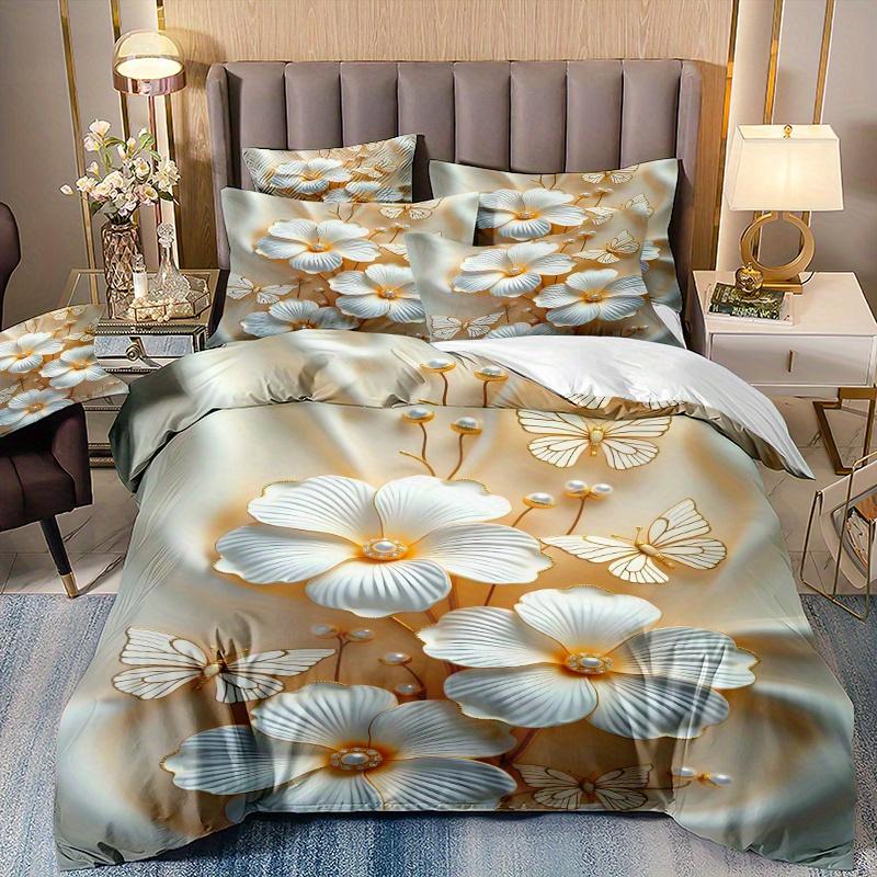 3pcs Bedding Set 3D Printed Down Comforter Cover Set 1pc Comforter Cover 2pcs Pillowcases Without Core Ultra-Soft Comfortable