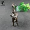 Silk Road Desert Camel Figurines Miniatures Pure Brass Retro Animal Statue Desk Decoration Ornaments Home Decor Sculpture Crafts