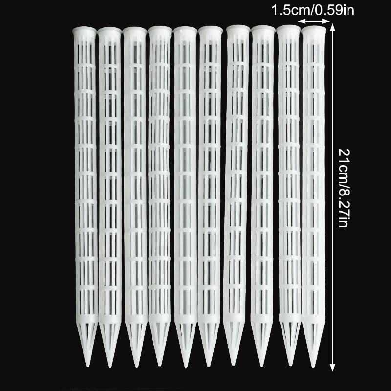 

10Pcs Plant Soil Aeration Sticks,Plastic Root Ventilation Tubes for Bonsai & Potted Plants,Prevent Root Rot Garden Tools