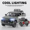 1/24 Toy Trucks for Boys Toyota Tundra Diecast Metal Model Toy Pickup Truck Pull Back Car Model with Light and Sound Toy Trucks for Boys Age 4-7