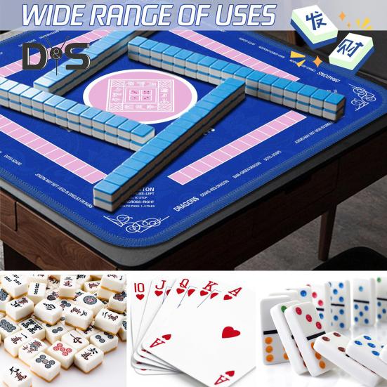 Mahjong Table Mat Poker Domino Mahjong Tile Card Board Game Anti-slip Noise Reduction Square Mah Jongg Table Cover Playmat