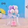 Mud in your eye Resin Balloon Love Figurine Craft Toy Doll House Car Cake Desk Ornament