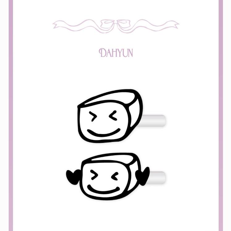 Pre-order TWICE THIS IS FOR Official MD Dahyun Dub Hair Clip Set