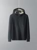 Men's Heavyweight Fleece Jacket: Casual Hooded Lamb's Wool Warm Cardigan Coat for Autumn and Winter.