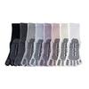 Women's Anti-Slip Yoga Toe Socks, Mid-Calf To Over-the-Knee Pilates and Fitness Socks