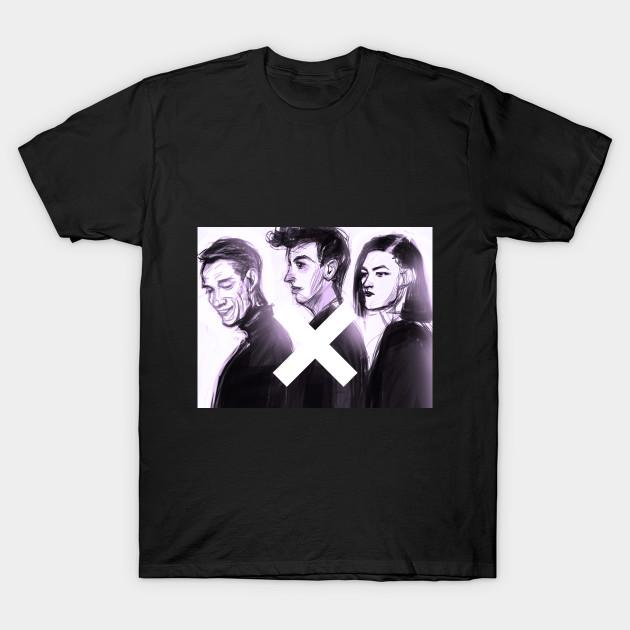 

Men Black Print T-shirt The Xx Music Band No-Cut Transfer Paper Print Cotton Tshirt 2XL чорний