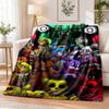 Five Nights at Freddy’s Flannel Throw Blanket Soft Warm Cozy For Sofa Bed Indoor Home Bedroom Use