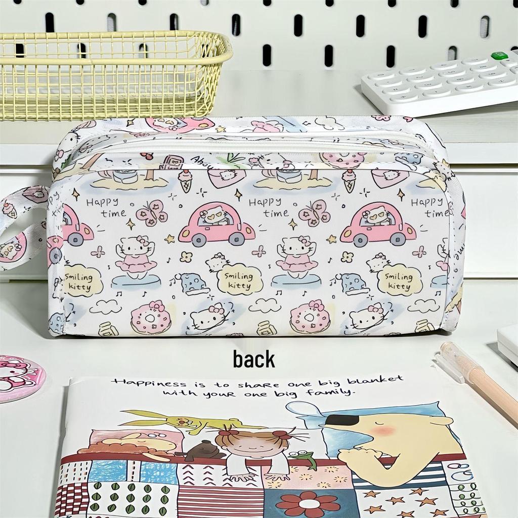 Japanese Style Handbag-Inspired Folding Pencil Case, Large Capacity, Girlish Design