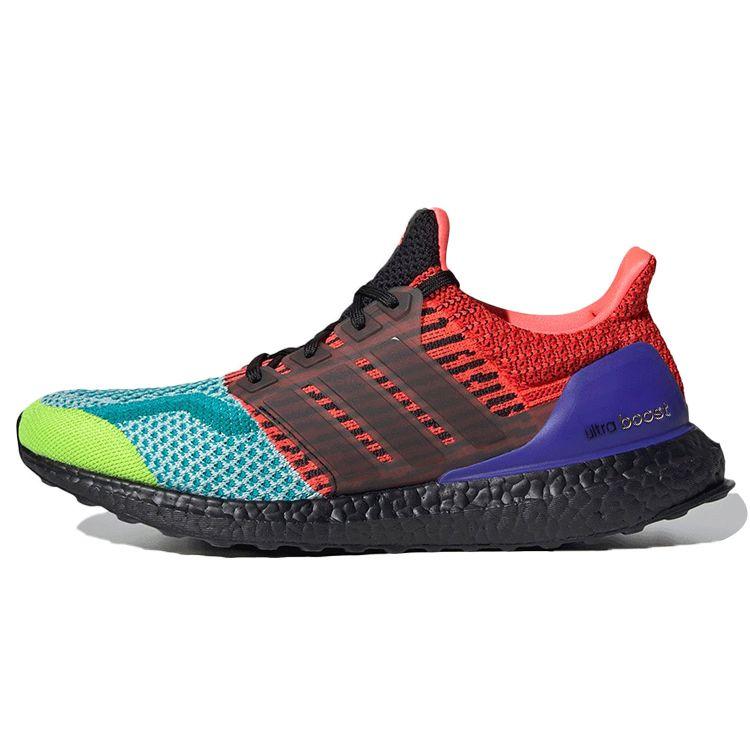 

Кроссовки унисекс adidas UltraBoost DNA What The Unisex, разноцветные Solar-Slime Core, черные EG5923