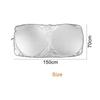 Silver Car Windshield Sunshade Auto Sun Shade Foldable Universal Windsceen Sun Block Cloth Car Front Window Cover Accessories