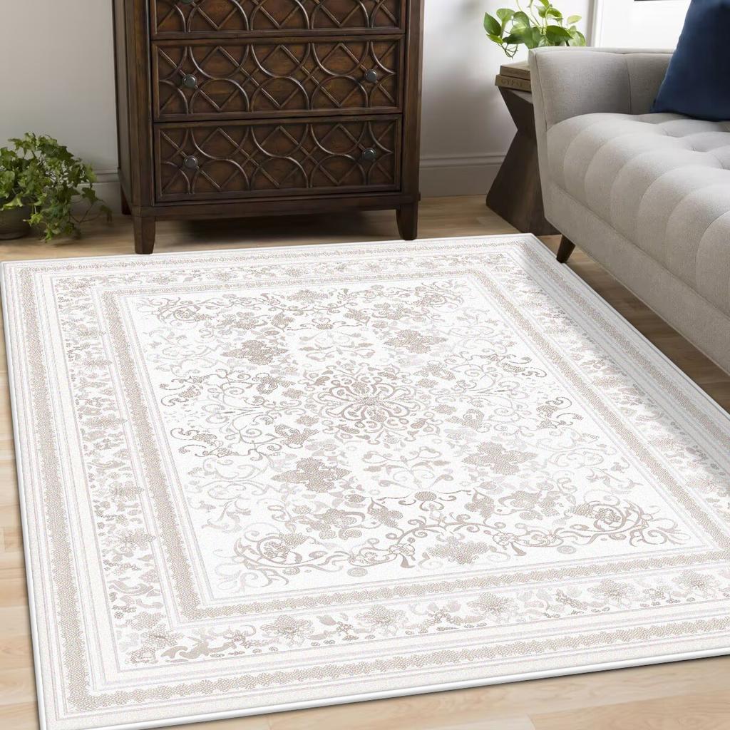 Retro American Carpets for Living Room Soft Fluffy Bedroom Decor Bedside Carpet Home Washable Rug Thicken Plush Lounge Floor Mat