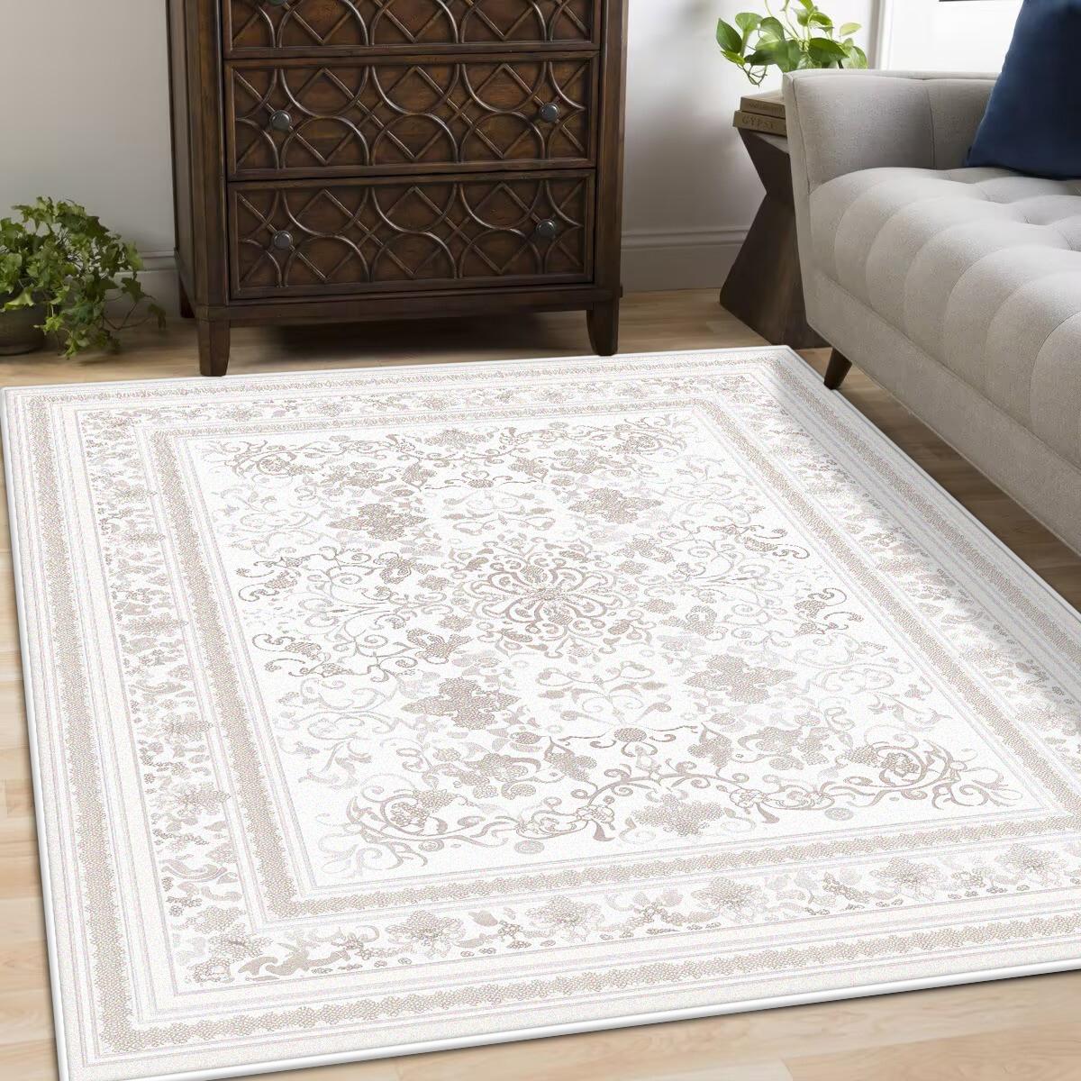 

Retro American Carpets for Living Room Soft Fluffy Bedroom Decor Bedside Carpet Home Washable Rug Thicken Plush Lounge Floor Mat 60*90cm