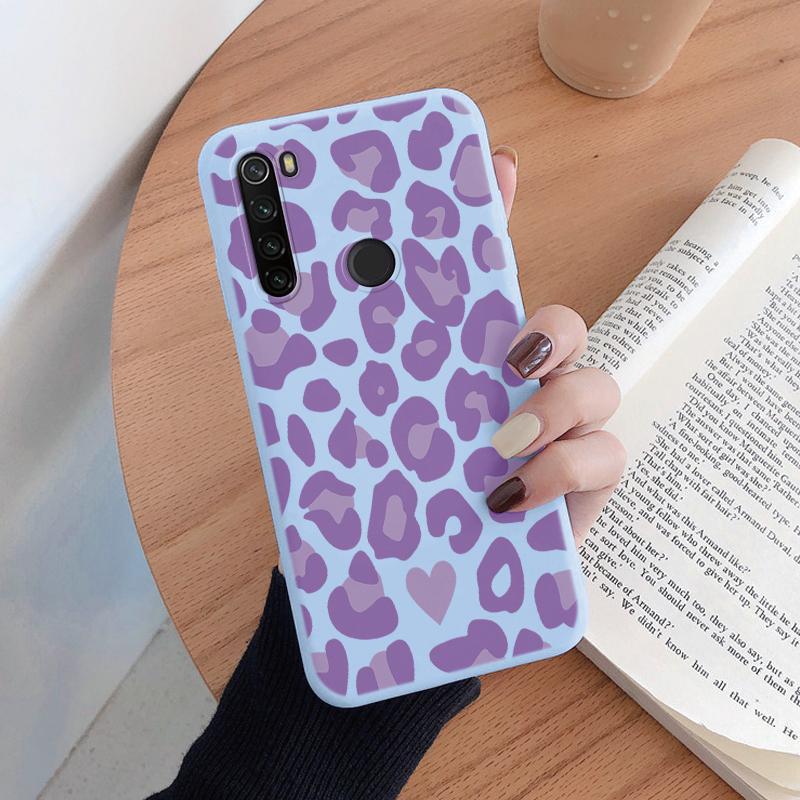 Case For Redmi Note 8 8T Soft Silicone TPU Back Cover Case Protective Coque For Redmi Note8 Shell 8 T Leopard Painted Bumper
