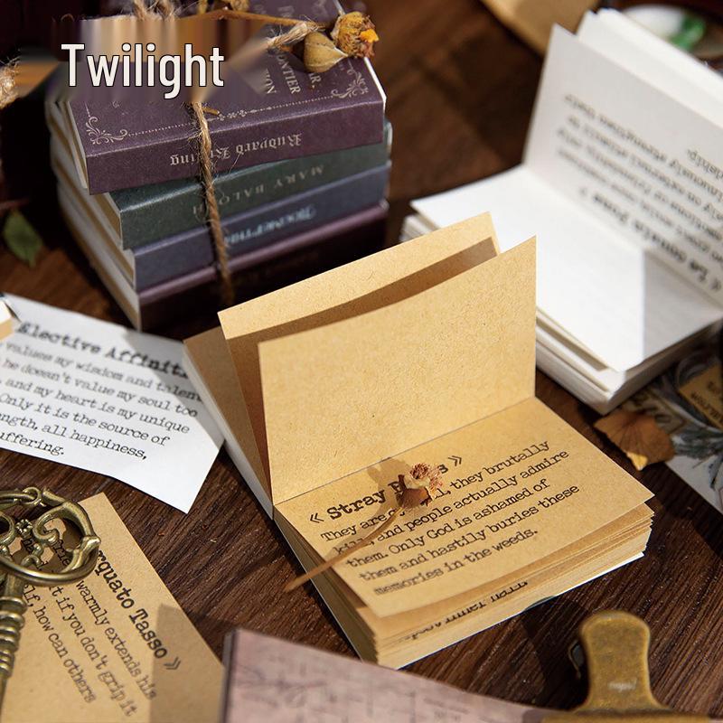 Twilight Retro Handschrift Tagebuch: Collage-Serie - Europäischer Stil, 8 Designs