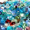 200pc Glass Pebbles Stones Home Ornament Supply Cobblestones Garden Fish Tank Aquarium Decor Decorative Marbles Mixed Color