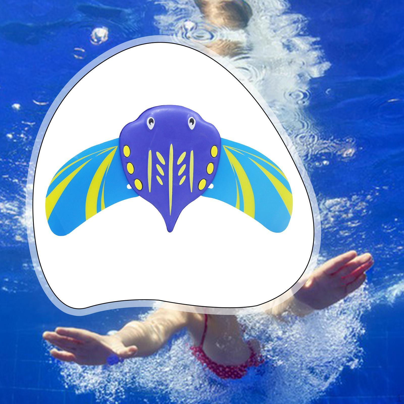 Children Diving Toy Glider Devilish Pool Training Aid Lightweight Underwater Swim синий