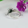 Oval Kingman Turquoise Ring: Dainty 925 Sterling Silver Bee Ring