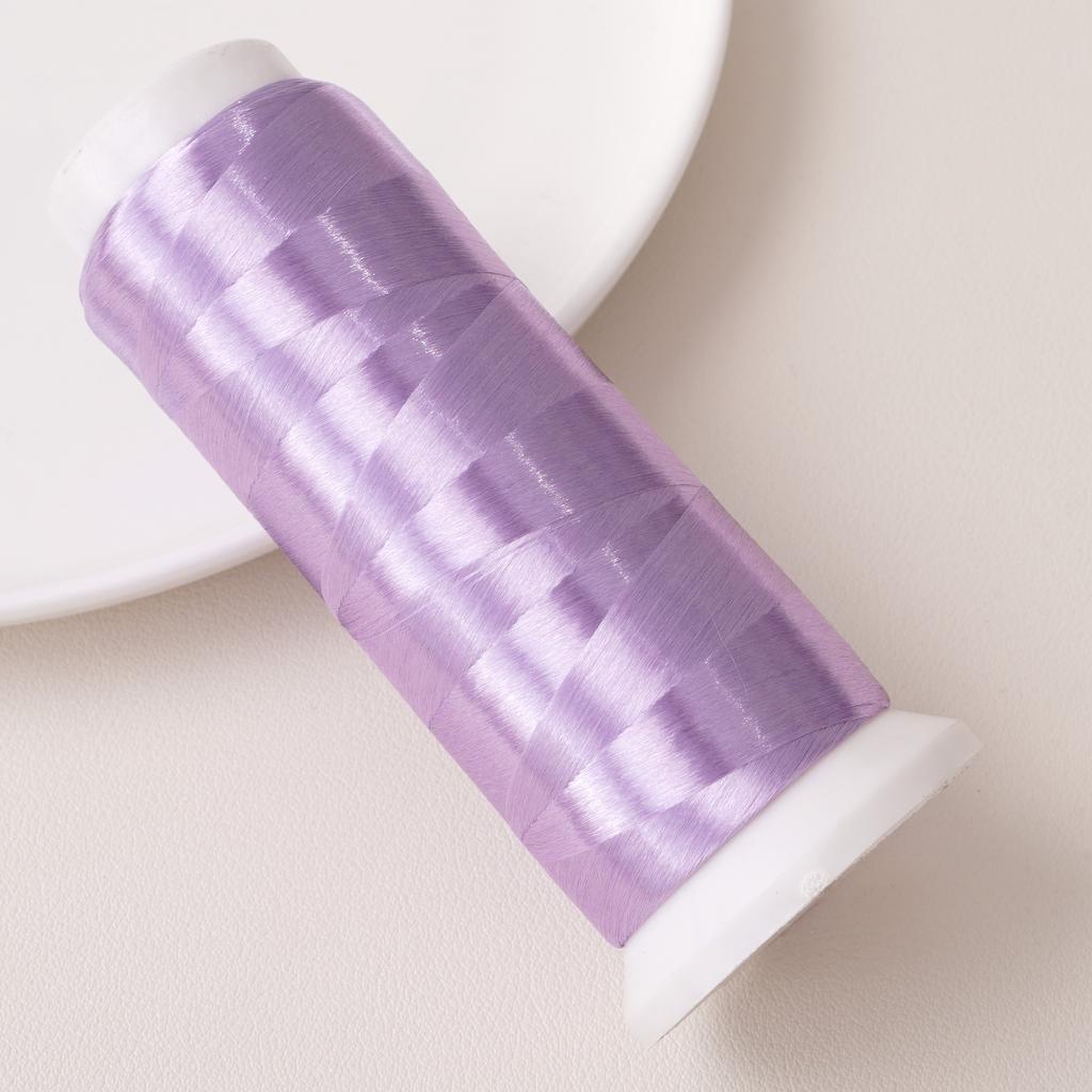 Fil polyester sans nœuds, 1 200 mètres, fil floral enveloppé de velours, pour la fabrication de bracelets, colliers et bijoux