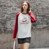 TonLion 2025 Fall Women's Fruit Graphic Raglan Long Sleeve T-Shirt