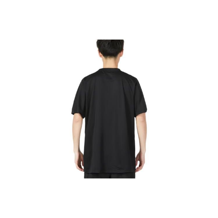 Puma Solid Color Crew Neck Pullover Running Quick-Dry Sports Short Sleeve T-Shirt Men Tops Black 520141-01