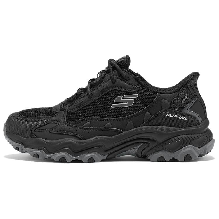 Skechers Stamina At Женские Черные Низкие Треккинговые Ботинки Слипоны Горный Стиль Легкая Амортизация Модный Спортивный 180370-BBK 35