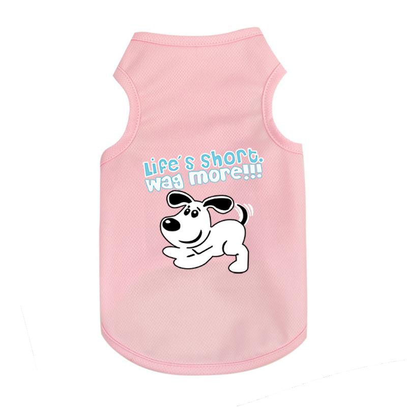 

Spring/Summer Pet Vests Variety of styles and styles to make your pet shine Pet Clothing S розовый