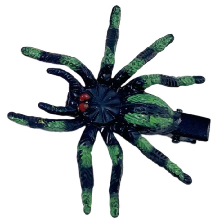 

Eye Catching Spiders Hair Clip Multifunctional Stylish Barrettes Elegant Women for Trendy and Creative Styles зелений