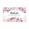 10-30pcs 9cm*5.4cm Pink Flowers Thank You Cards For Gift Card Box Package Decoration Shopkeeper Baking Small Business