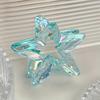 Colorful Hollowed-out Star Shark Clip Sweet Semi-tied Hair Clip  Cute Five-pointed Star-shaped Ponytail Clip  Fashionable Hair Clip