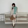 Cute lamb~ Mint green white new dopamine scarf female winter student warm scarf versatile